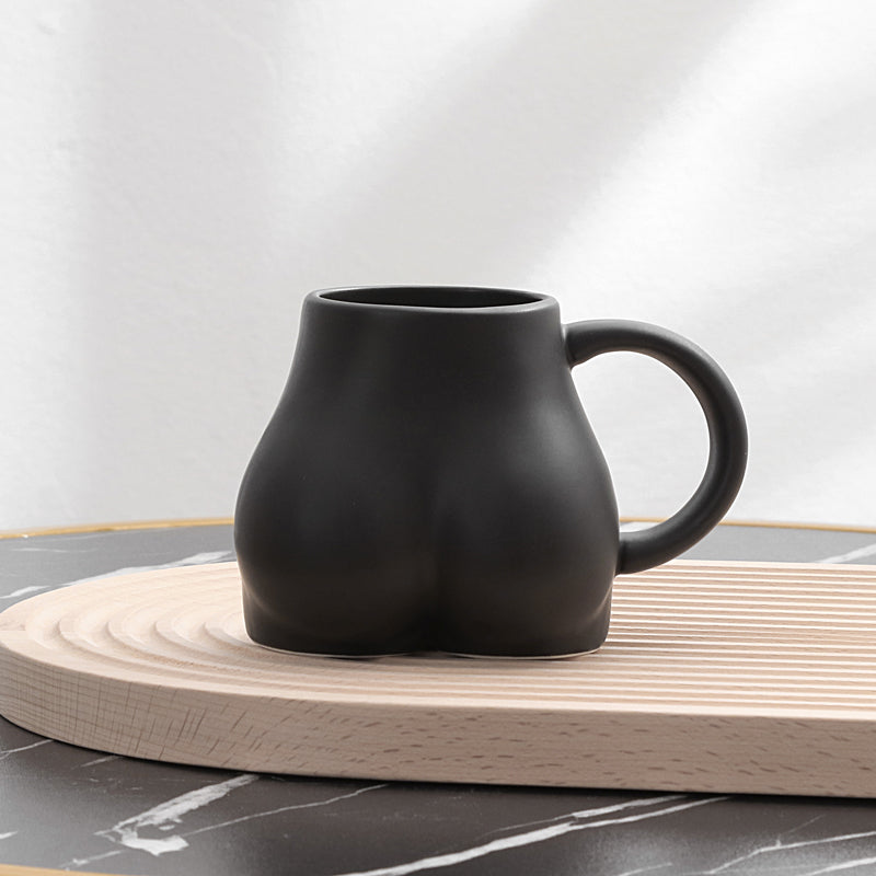 Personalized 3D Mouth Ceramic Coffee Mug White Handmade